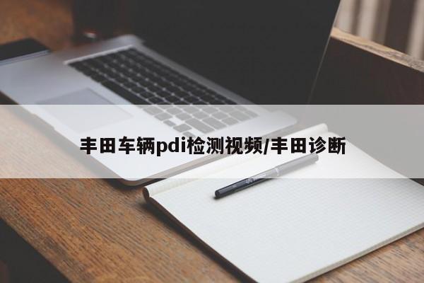 丰田车辆pdi检测视频/丰田诊断