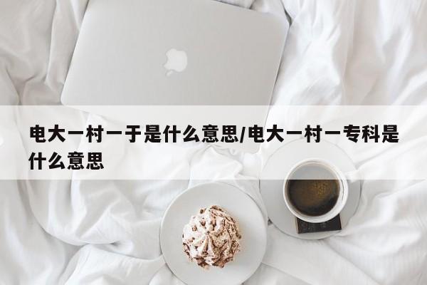 电大一村一于是什么意思/电大一村一专科是什么意思